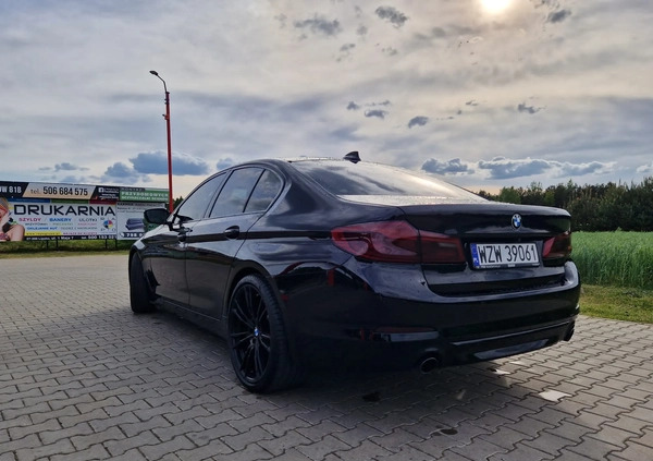 BMW Seria 5 cena 117900 przebieg: 99500, rok produkcji 2017 z Zwoleń małe 326
